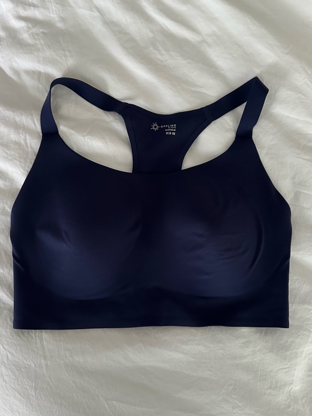 aerie Deep Navy Seamless Racerback Sports Bra